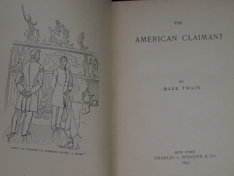 MARK TWAIN 1st Ed Lot LIFE ON THE MISSISSIPPI & THE AMERICAN CLAIMANT 