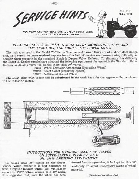 John Deere Model L   LA   LI   Y   62 SERVICE MANUAL  