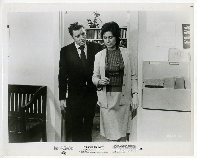 Movie Still~Burt Lancaster/Susan Clark~The Midnight Man (1974 