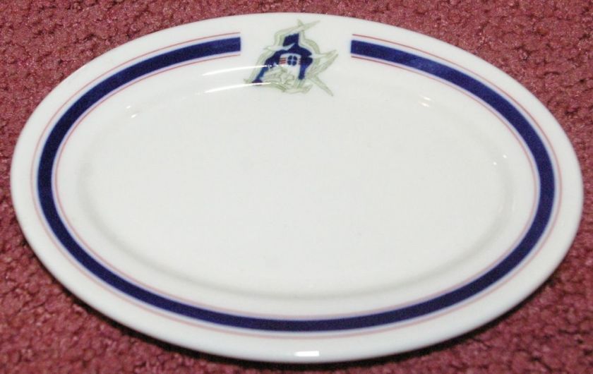 OLD Steamship 4 Seagull design China Platter  