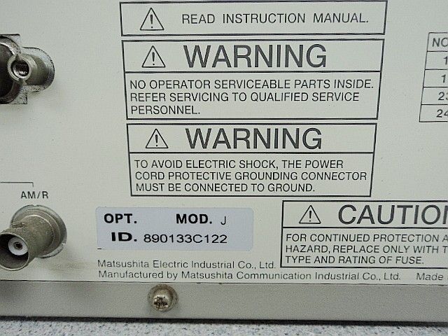 PANASONIC AM/FM STEREO SIGNAL GENERATOR VP 8132A  