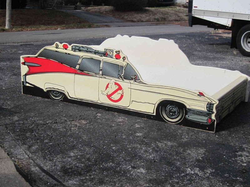 GHOSTBUSTERS Youth Bed w/ Ecto 1 Sides & Front / RARE & VERY COOL