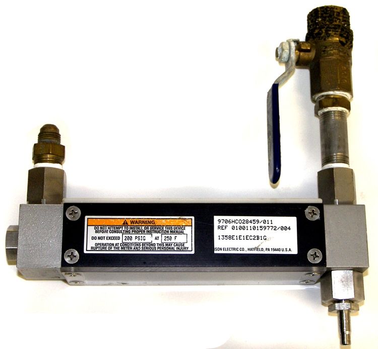 EMERSON ELECTRIC LIQUID FLOW METER PRESSURE NIBCO VALVE  