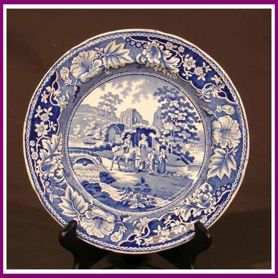 Staffordshire Transfer Ware Plate c1830  