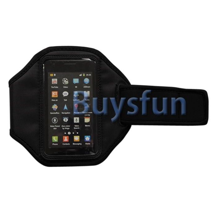 Black Running Sport Gym Workout Armband Case Cover for Samsung Galaxy 