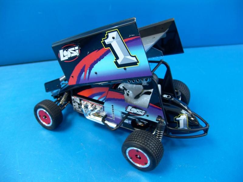 Team Losi Mini Sprint 1/18 R/C Dirt Oval Car Slider Electric 2.4GHz 