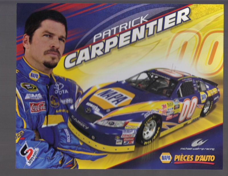 PATRICK CARPENTIER 2010 NAPA #00 FRENCH VER. POSTCARD  