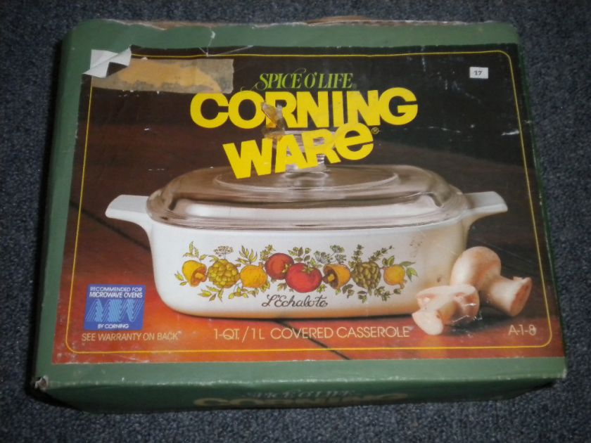 CORELLE CORNING SPICE O LIFE CASSEROLE NEW IN BOX 1 QT  