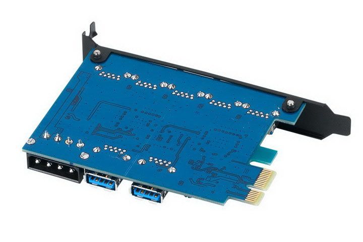 New PCI E PCI Express 2.0 To 5+2 7 Ports USB 3.0 Expansion Card 