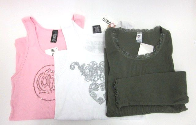 LOT 3 NWT TOPPY SLEDGE Pink Green Embellished Top Sz XL  