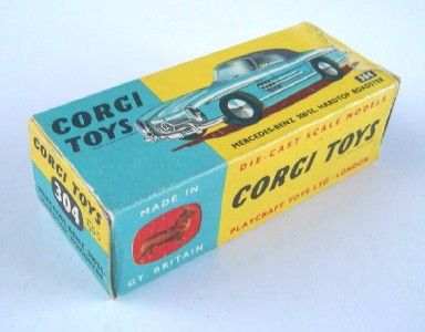 CORGI 303 MERCEDES BENZ 300 SL OPEN ROADSTER, 1960, MIB  