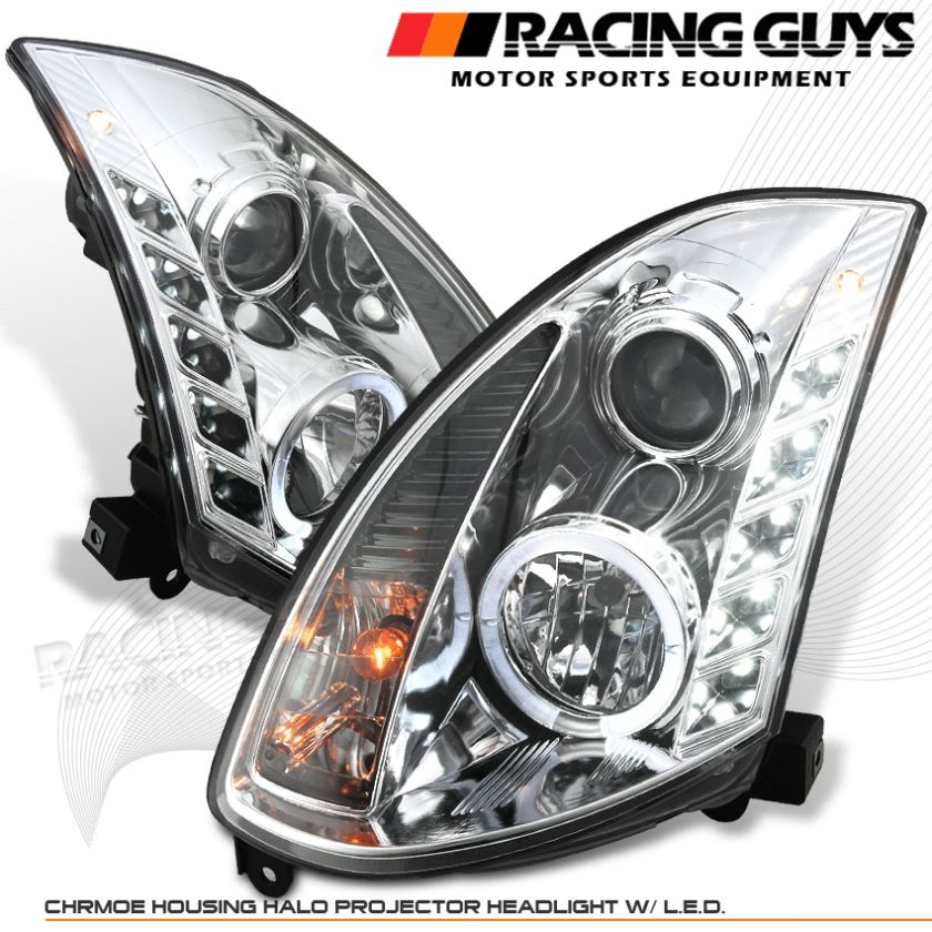 03 06 INFINITI G35 SKYLINE LED HALO PROJECTOR HEADLIGHT  