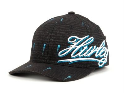 New Authentic Hurley YOUTH Skater Hat 3D Logo Blk/Blue  