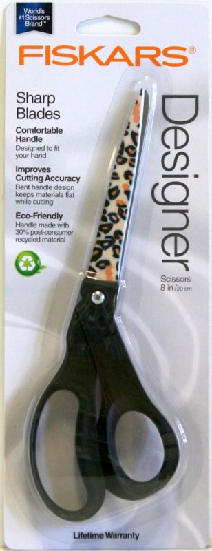 Fiskars Scrapbook & Sewing Designer Cheetah 8 Scissors  