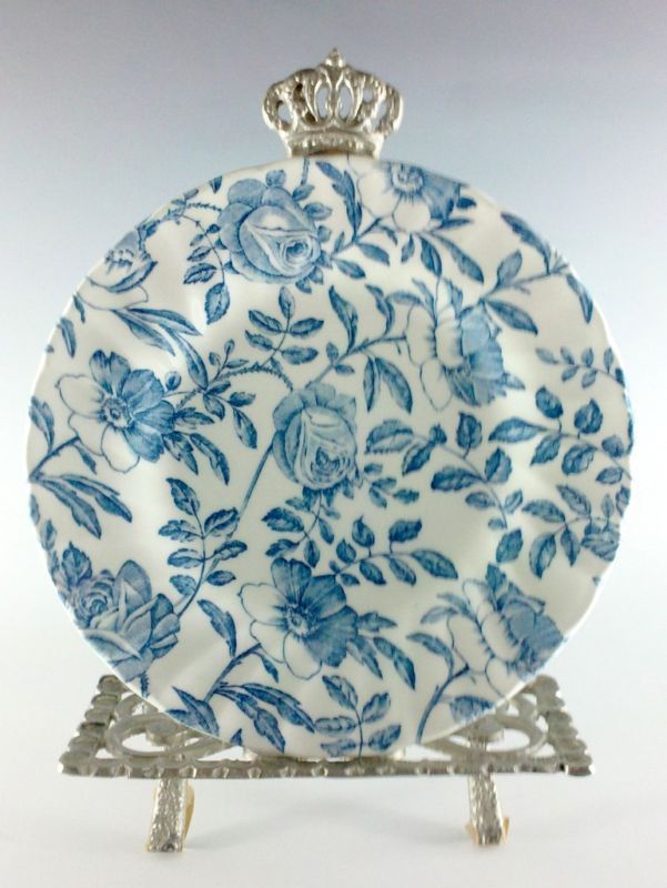 Churchill BLUE PEONY GEORGIAN Bread Plates 6 3/4  