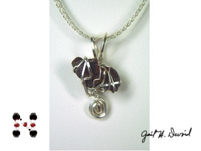 Campo del Cielo Meteorite SS Pendant and Necklace  