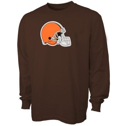 Cleveland Browns Reebok Long Sleeve Primary Logo T Shirt sz Medium 