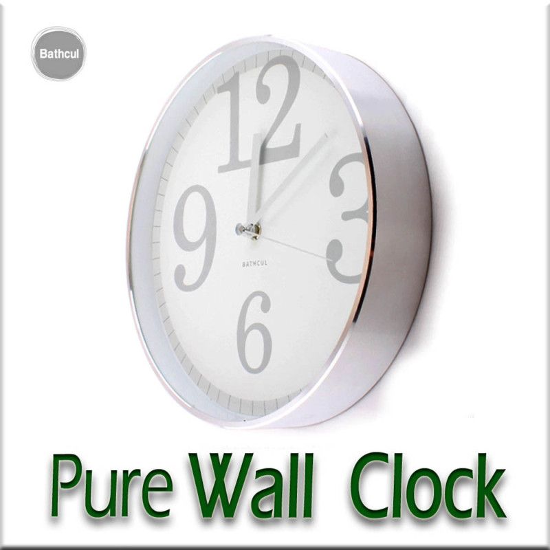 New Modern Silent Wall Clock Home Office PURE BathCul  