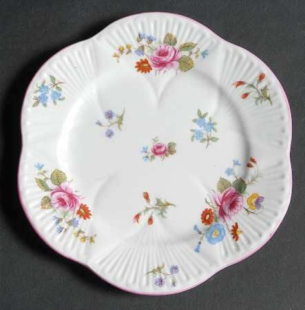 Shelley 13425 Rose & Red Daisy 8 Plate  