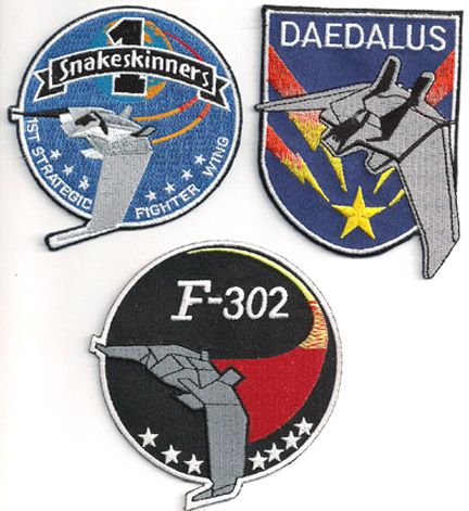 Stargate F 302 Cruiser Screen Accurate Patch Set of 3  