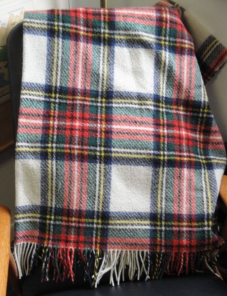 Vintage Foxford Connemara Shawl 100% Wool Blanket Throw  