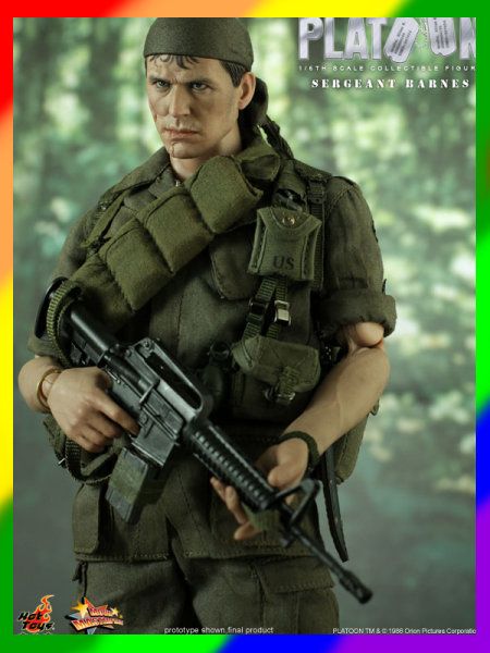 Hot Toys 1/6 Platoon Sergeant Barnes_ Box Set_ HT062Z  