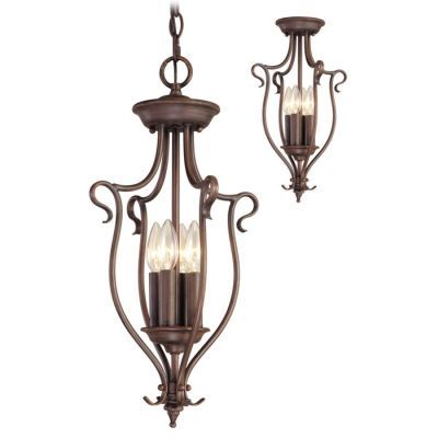 NEW 4 Light Foyer Pendant OR Semi Flush Ceiling Lighting Fixture 