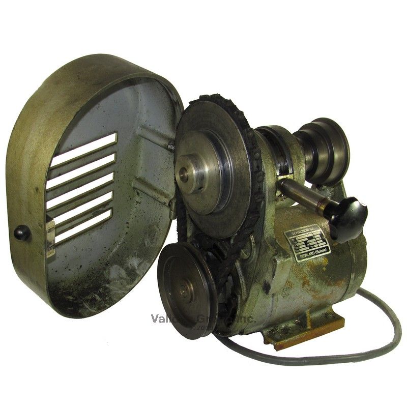 SCHAUBLIN SA 3 PHASE DRIVE MOTOR W/ PULLEY◢◤  