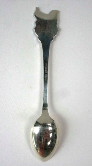 Vintage Souvenir Mesker Spoon Squirrel Crater Lake Park  