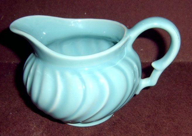 Franciscan Aqua Blue Coronado Swirl Creamer  