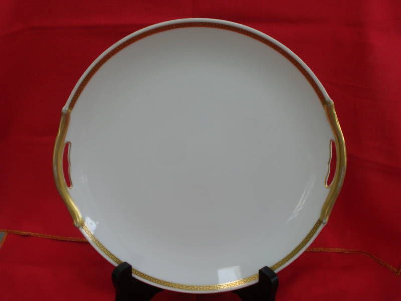 NICE VINTAGE NORITAKE THE CRETE HANDLED CAKE PLATE discontinued 1921 