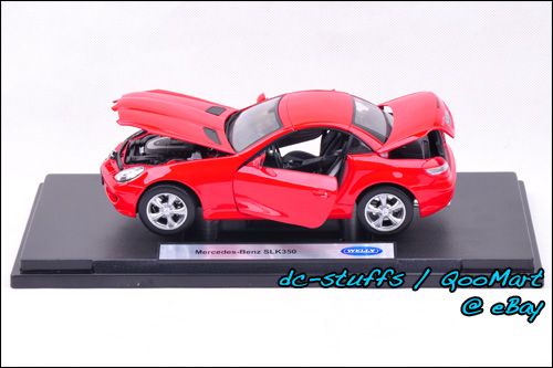 Welly 118 Mercedes Benz SLK 350 Diecast Model Car RED  