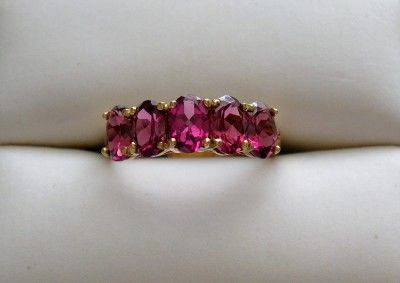 10K GOLD LADIES GARNET RHODOLITE RING   NEW NO SCRAP  