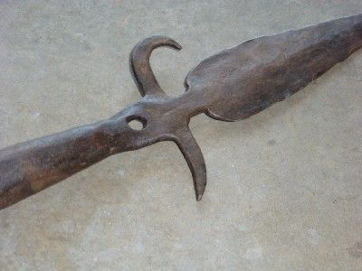 Original 18th American Revolutionary War Pike Head Spontoon Forged 