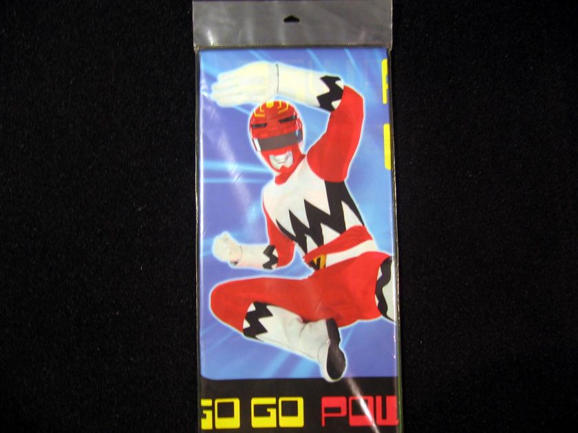 Power Rangers Birthday Party Supplies Plates Candle Table Cover Banner 