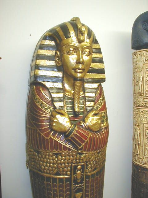 EGYPTIAN SARCOPHAGUS STATUE KING TUT Hieroglyphic DVD  