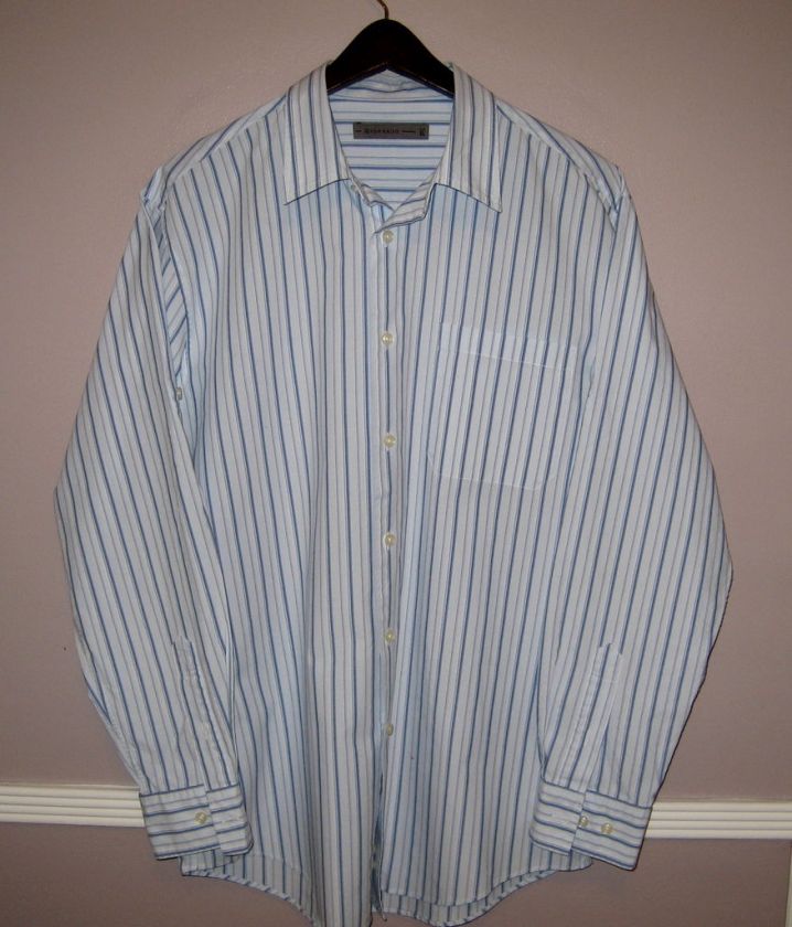 GIORDANO Lavender Striped Long Sleeve Shirt Size XL  