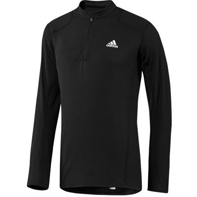 Adidas Mens Super Nova Half Zip Running Shirt Black  