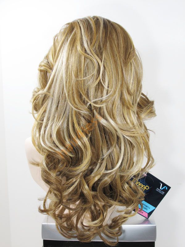 Deep Lace Front Long Full Wig BRITNEY #P2216 Blonde Mix  