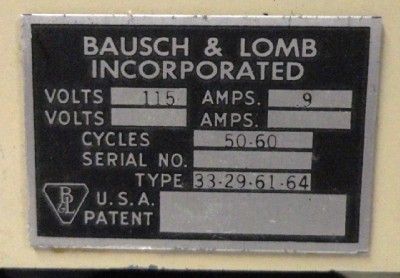 Bausch & Lomb Spectronic 20 Spectrophotometer Used As Is  