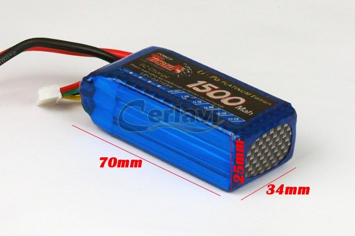 specification size lwh 70mm x 34mm x 25mm capacity 1500mah voltage 11 