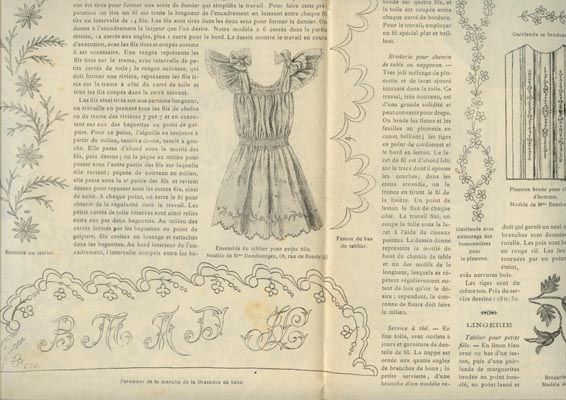 ORIGINAL JOURNAL DEMOISELLES July 1902 + PATTERN  