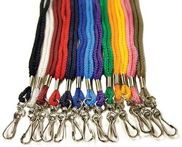 Lot 25 Round NECK Lanyards   STRAP   ID/Badge Free Ship  