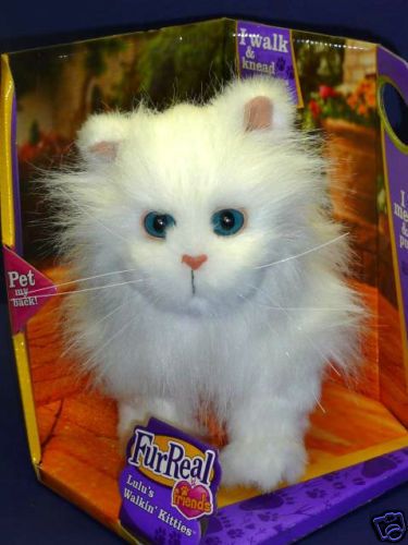 FURREAL FRIENDS LULU WHITE KITTY WALKING FUR REAL NEW  