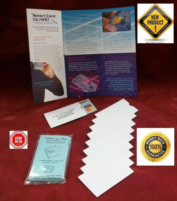 15 Protective Credit Card Personal Security Envelopes  