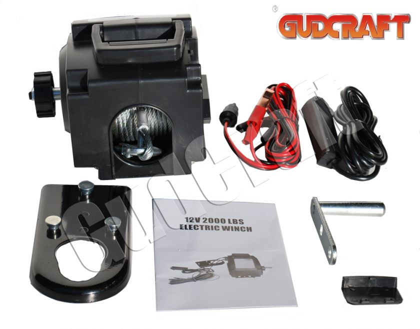 BRAND NEW 12V 2000LB ELECTRIC MARINE BOAT TRAILER WINCH  