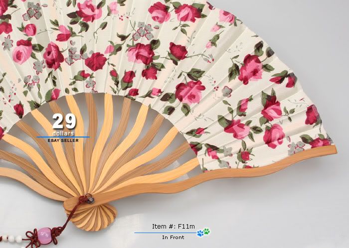 So Beautiful Ladies Hand Fan Japanese Folding Fan Sensu  