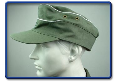 WW2 German DAK Officer OliveGreen Tropical Field Cap 57 61  