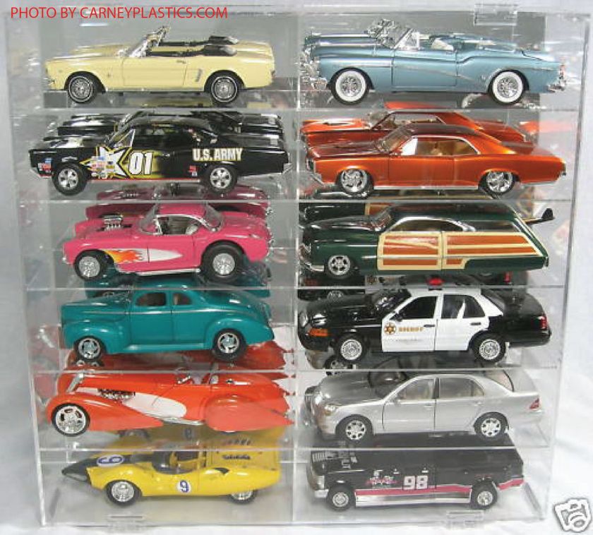 Auto Art Diecast Display Case 1/18th Car 12 Compartment  