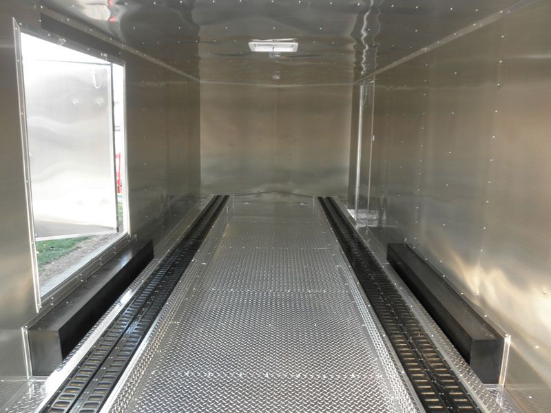 NEW 8.5 X 24 ENCLOSED TRAILER CAR BIKE CARGO HAULER  